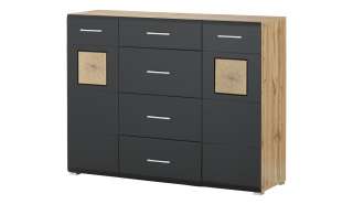 Kommode   Cortina ¦ schwarz Kommoden & Sideboards > Kommoden - Höffner