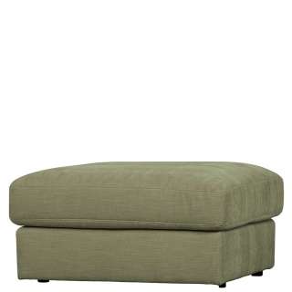 Stoff Polsterhocker in Graugrün 44 cm Sitzhöhe