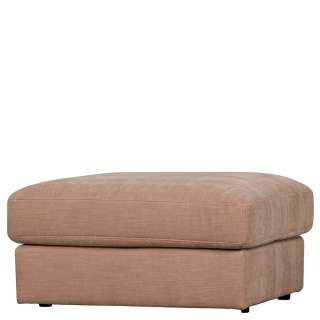 Polsterhocker für Modulsofa in Rosa Webstoff
