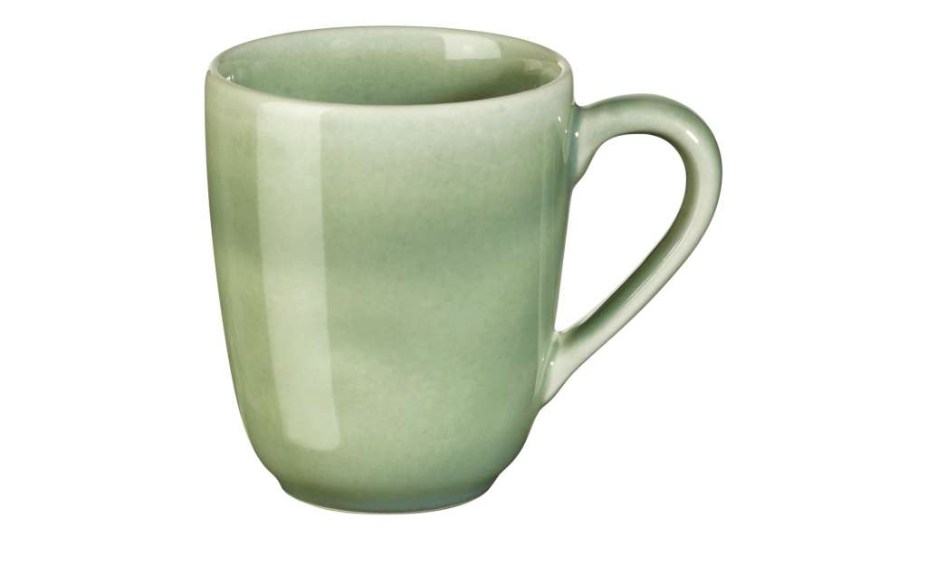 ASA SELECTION Henkelbecher ¦ grün ¦ Steinzeug Ø: 8.5 Geschirr > Tassen - Höffner