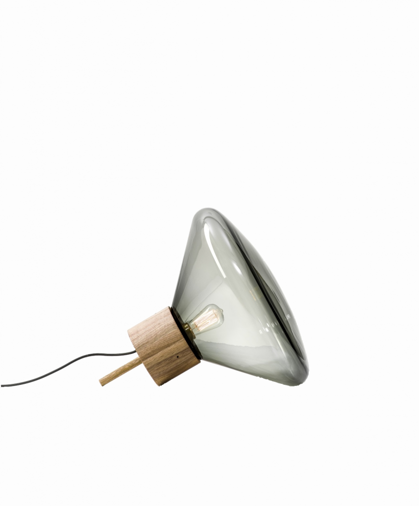 Brokis - Muffin Wood Tischleuchte - Amerikanischer Nussbaum - indoor