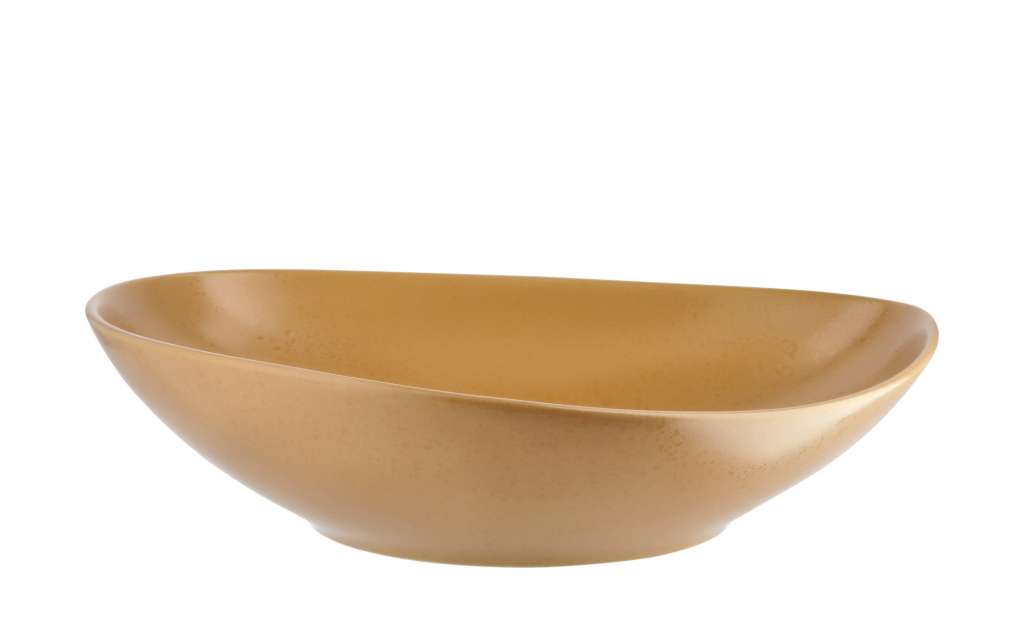 Suppen-/ Pastateller  Cuba Ocra ¦ gelb ¦ Steinzeug Ø: 27 Geschirr > Teller - Höffner