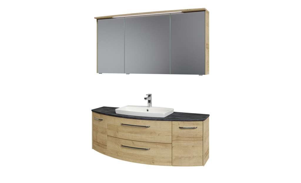 calmoquick Badezimmerkombination  Villesee ¦ holzfarben Schränke > Badschränke > Komplett-Badkombinationen - Höffner