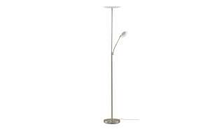 KHG LED-Deckenfluter, 2-flammig, Nickel-matt ¦ silber Ø: 26 Lampen & Leuchten > Innenleuchten > Stehlampen - Höffner