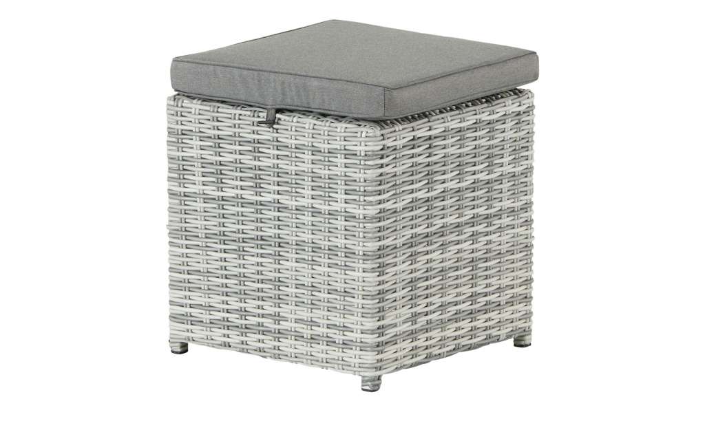 Hocker  Padua New ¦ grau Garten > Gartenmöbel > Gartenhocker - Höffner