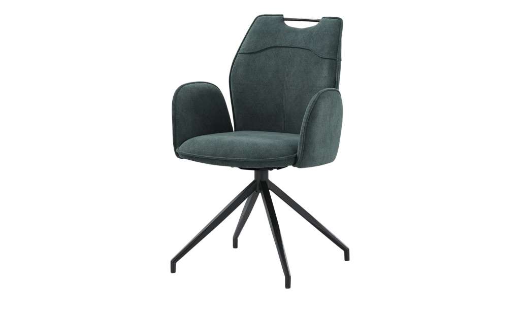 uno Polsterstuhl drehbar  Galeo ¦ grün Stühle > Esszimmerstühle > Esszimmerstühle mit Armlehnen - Höffner