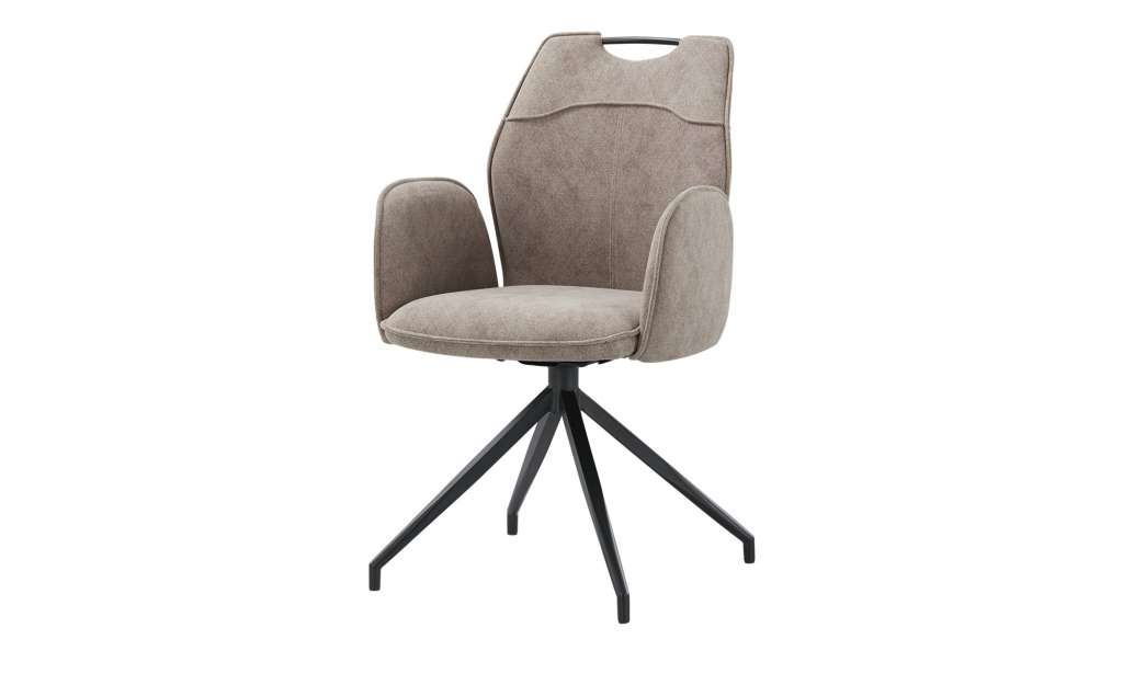 uno Polsterstuhl drehbar  Galeo ¦ grau Stühle > Esszimmerstühle > Esszimmerstühle mit Armlehnen - Höffner