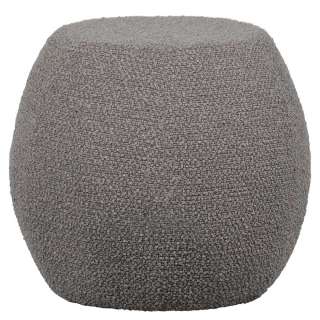 Hocker oder Tisch in Hellgrau Boucle Skandi Design