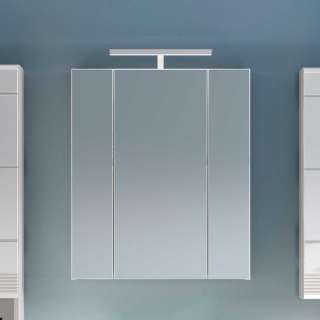3 türiger Spiegelschrank in Weiß 60 cm breit