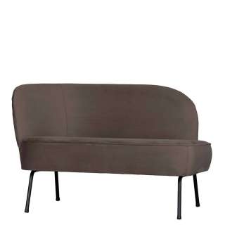 110 cm Lounge Sofa im Retrostil Vierfußgestell aus Metall