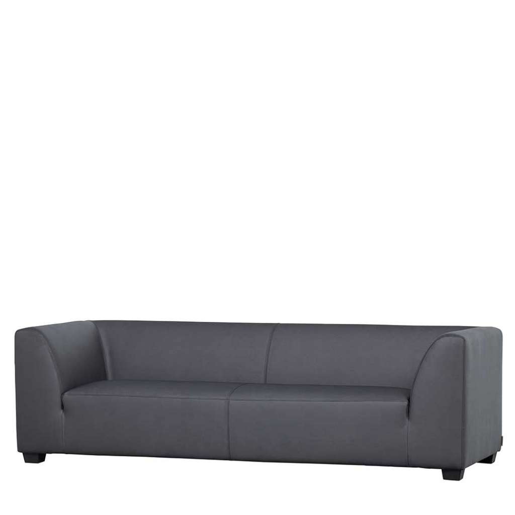 Outdoor Dreisitzer Couch in Dunkelgrau 230 cm breit - 85 cm tief