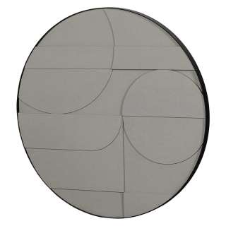 Skandi Design Wanddeko in Grau geometrischem Muster