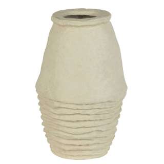 Pappmaschee Vase im Skandi Design für Trockenblumen