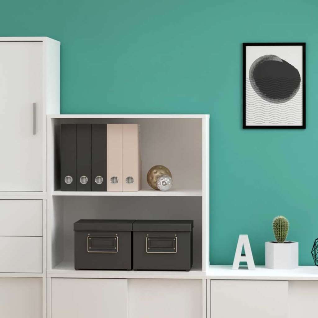 Stapelbares Regal in Weiß 68x72x40 cm