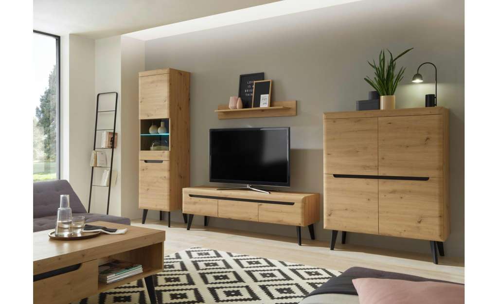 Wohnwand ¦ holzfarben Wohnwände - Höffner