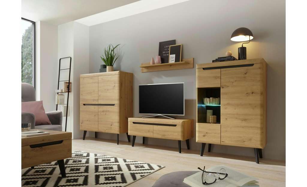 Wohnwand ¦ holzfarben Wohnwände - Höffner