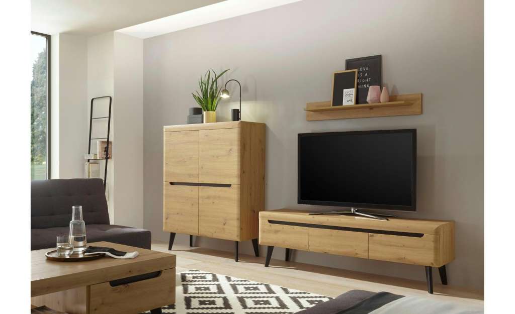 Wohnwand ¦ holzfarben Wohnwände - Höffner