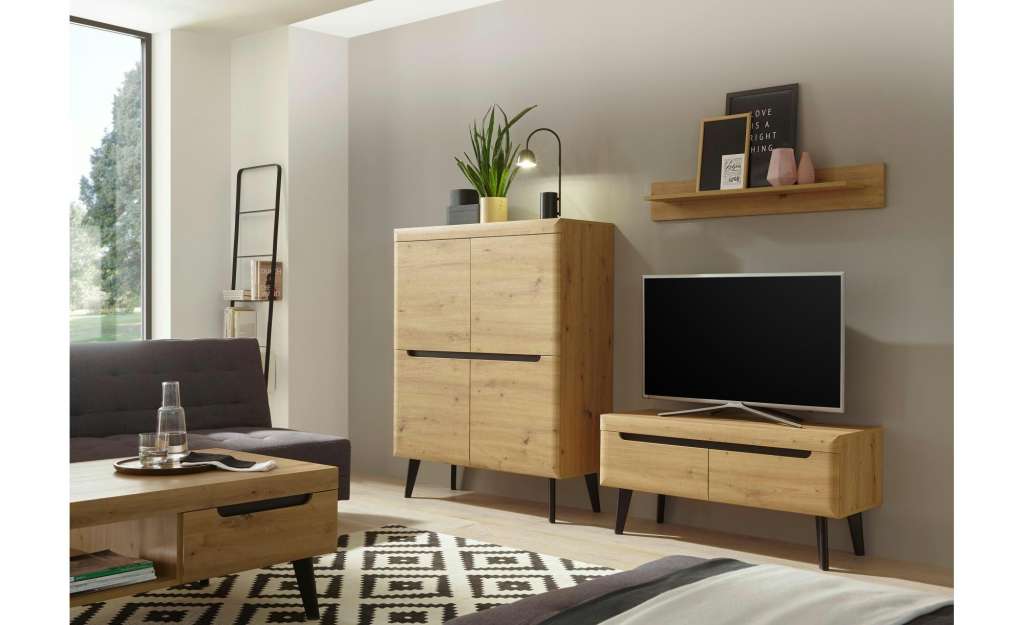 Wohnwand ¦ holzfarben Wohnwände - Höffner