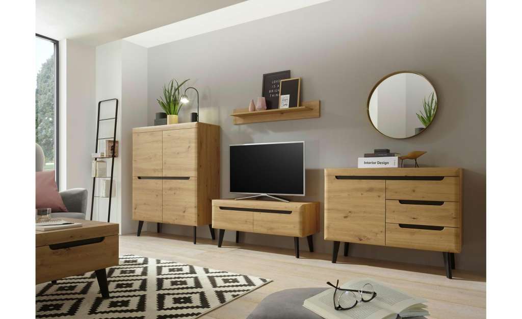 Wohnwand ¦ holzfarben Wohnwände - Höffner