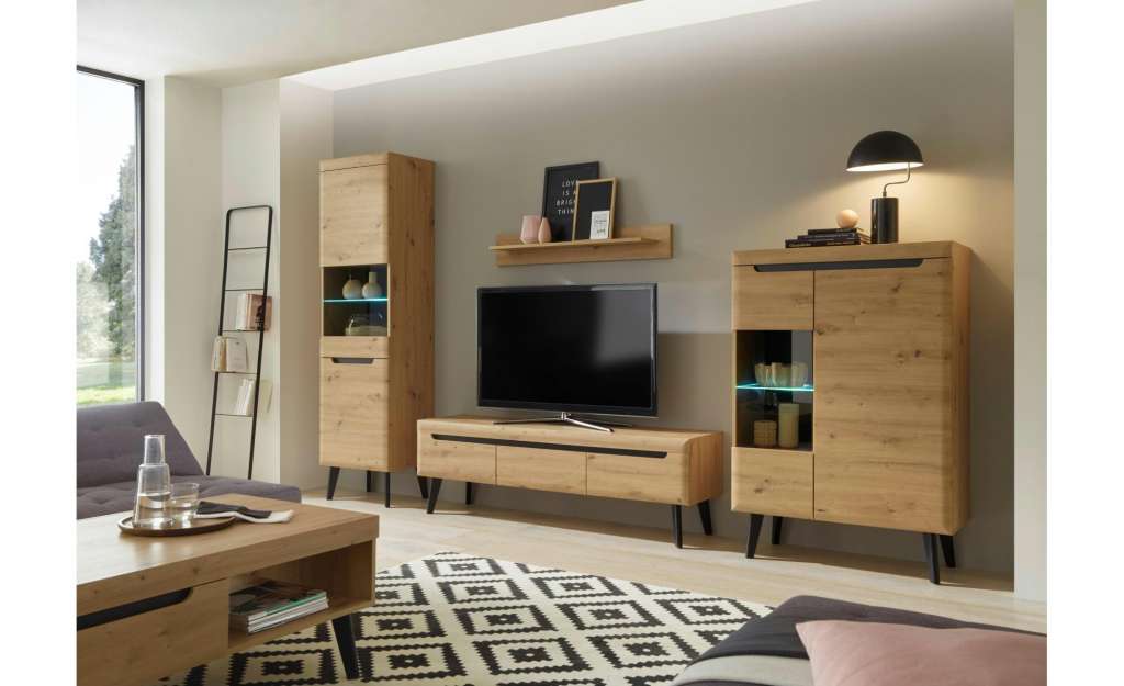 Wohnwand ¦ holzfarben Wohnwände - Höffner