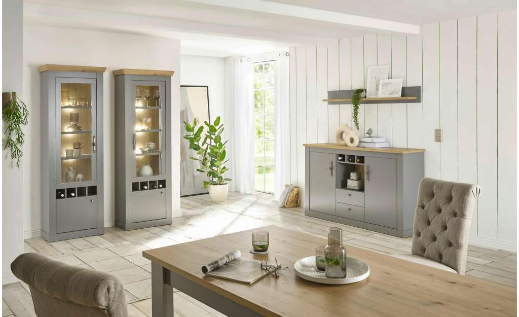 Wohnwand ¦ grau Wohnwände - Höffner