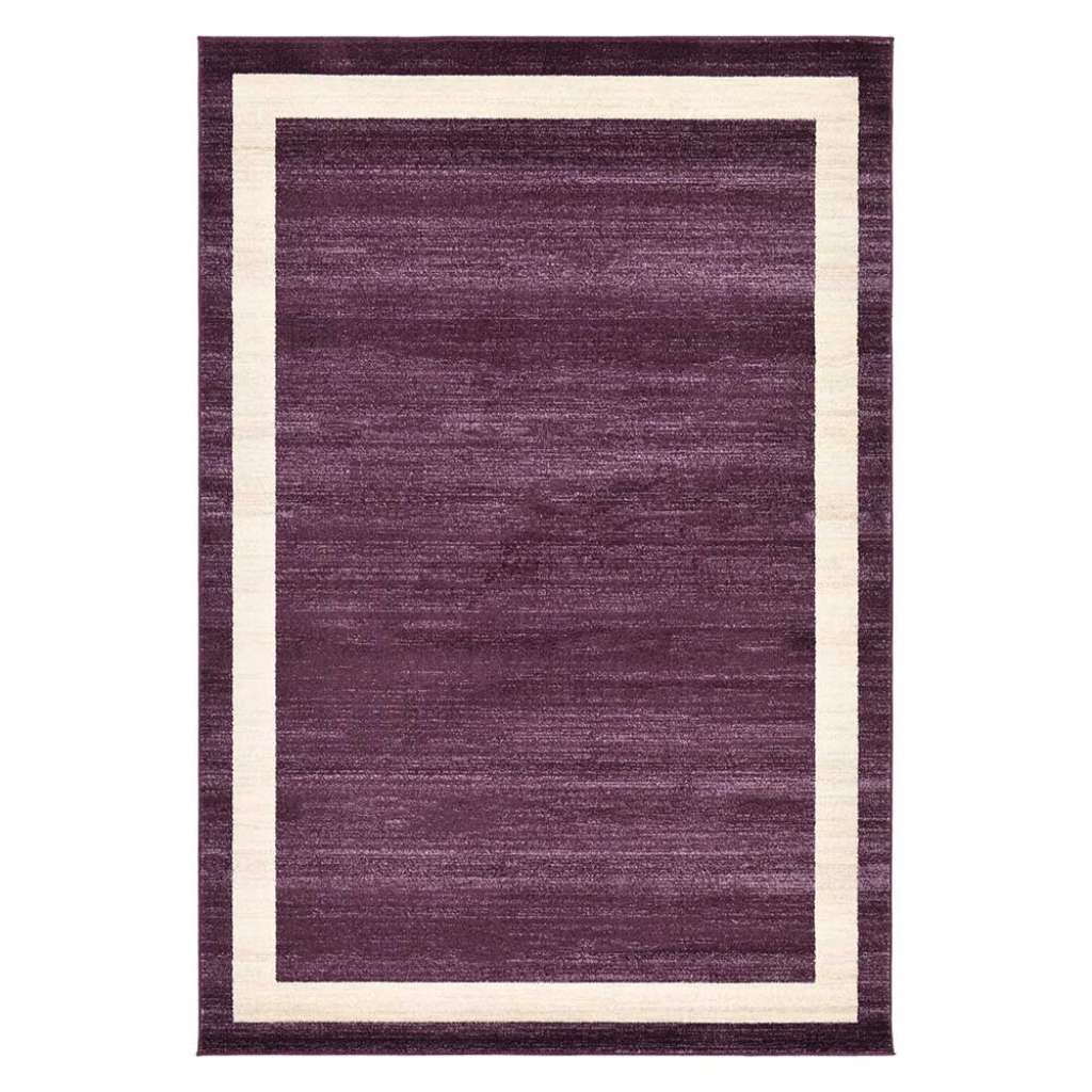 Esszimmer Teppich in Violett Cremefarben