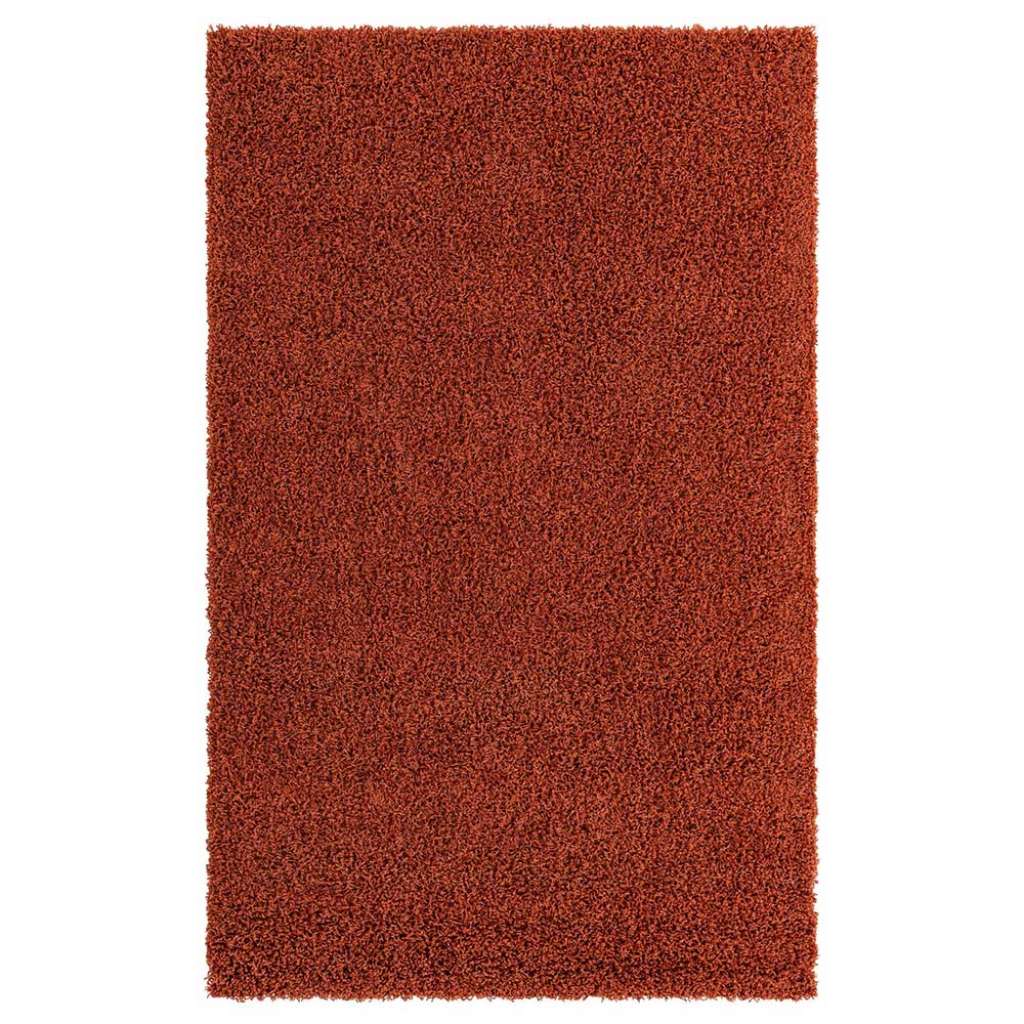 Hochflor Teppich Terracotta viele Größen auch Läufer