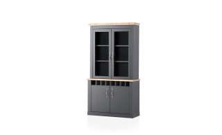 Vitrine ¦ grau Kommoden & Sideboards > Vitrinen - Höffner