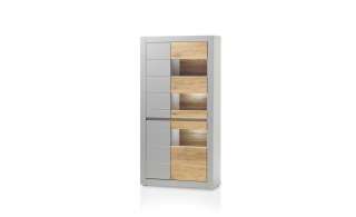 Vitrine ¦ grau Kommoden & Sideboards > Vitrinen - Höffner
