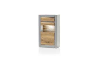 Vitrine ¦ grau Kommoden & Sideboards > Vitrinen - Höffner