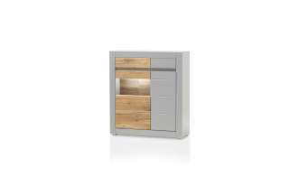 Vitrine ¦ grau Kommoden & Sideboards > Vitrinen - Höffner