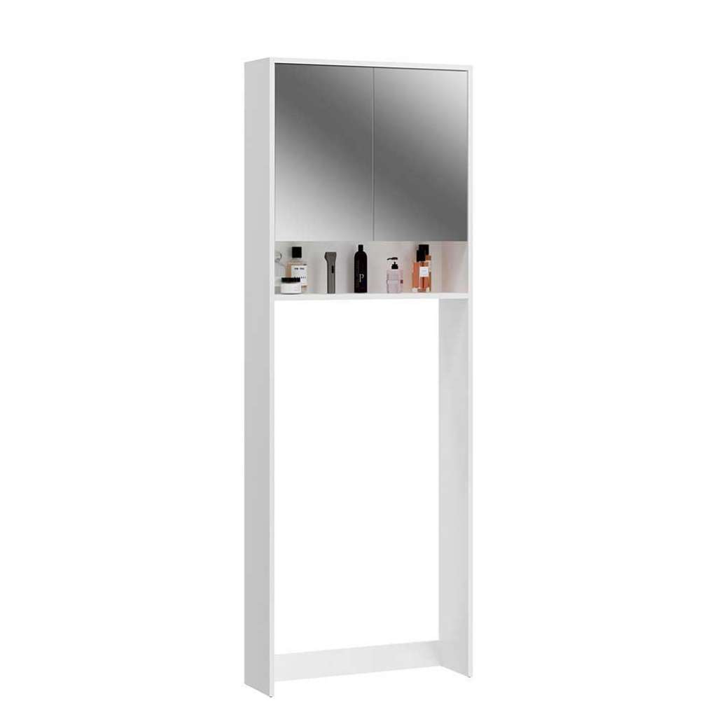 Spiegelumbauschrank Bad in Weiß 68 cm breit - 20 cm tief