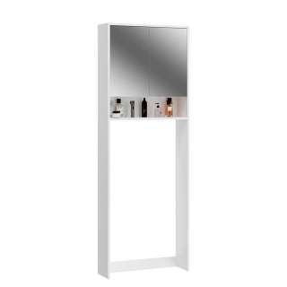 Spiegelumbauschrank Bad in Weiß 68 cm breit - 20 cm tief