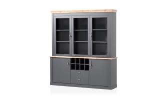 Vitrine ¦ grau Kommoden & Sideboards > Vitrinen - Höffner