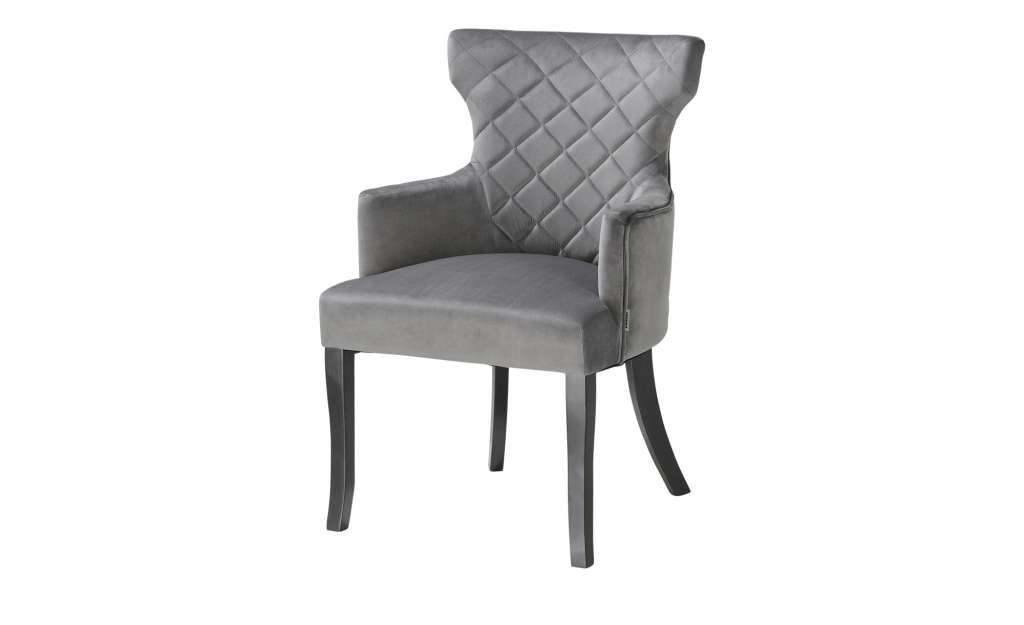 Playboy Stuhl  Renee ¦ grau Stühle > Esszimmerstühle > Esszimmerstühle mit Armlehnen - Höffner