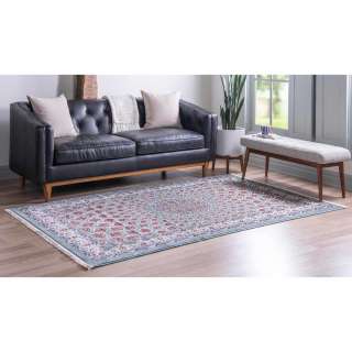 Teppich im orientalischen Stil 150x245 cm Blau mehrfarbig