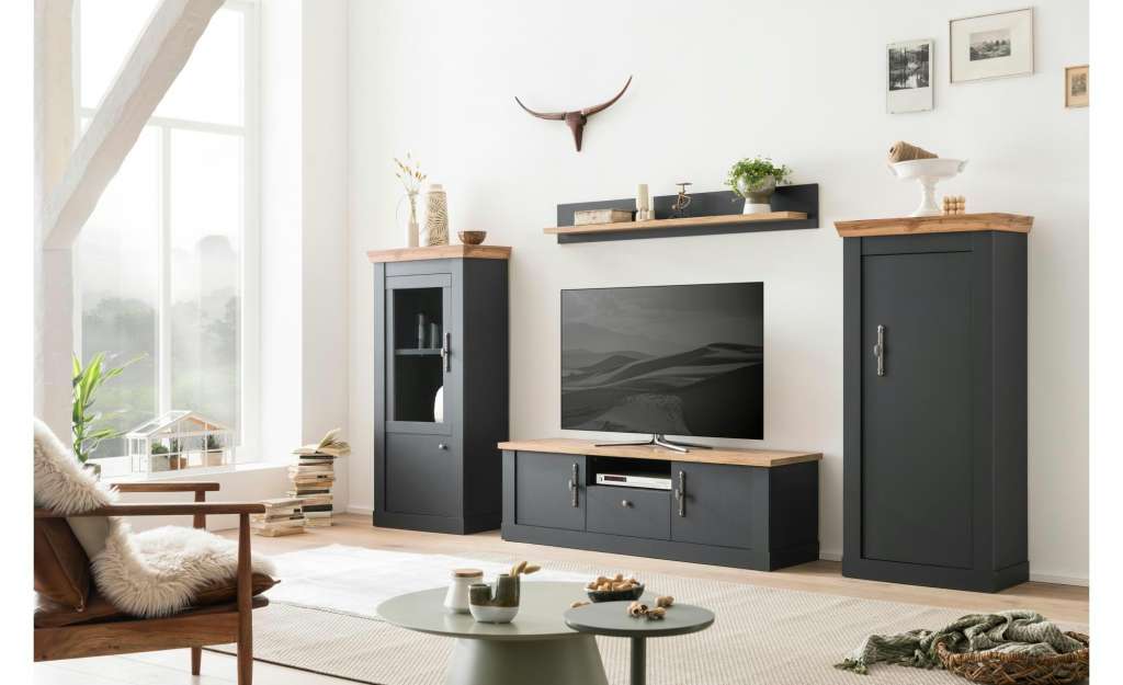 Wohnwand ¦ grau Wohnwände - Höffner