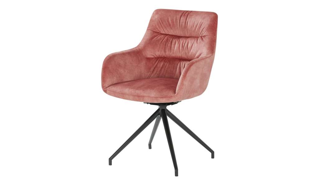 uno Polsterstuhl drehbar  Glan ¦ rot Stühle > Esszimmerstühle > Esszimmerstühle mit Armlehnen - Höffner