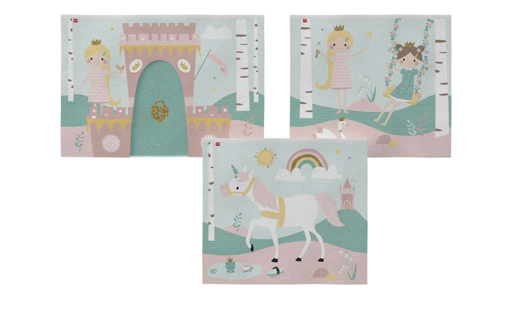 FLEXA Spielvorhang 3-teilig  Kleine Prinzessin ¦ rosa/pink Sonstiges Zubehör - Höffner