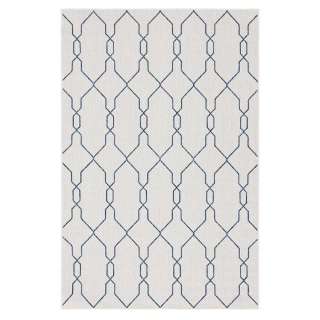 Teppich Outdoor in Cremefarben geometrischem Muster