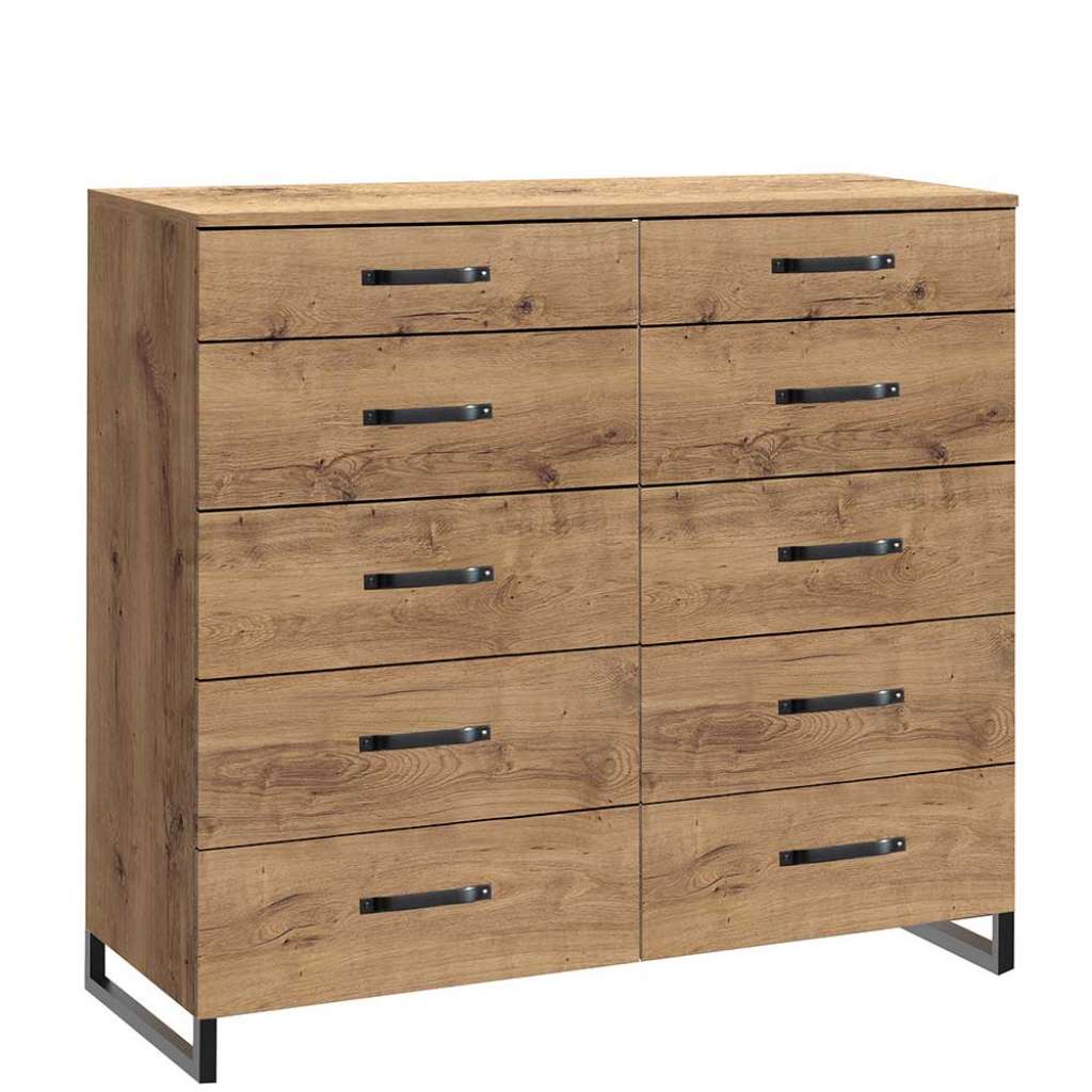 Schubladen Sideboard im Industry und Loft Stil Bügelgestell