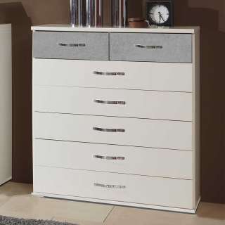 Moderne Wäschekommode mit sieben Schubladen 106 cm hoch
