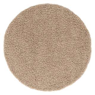 Shaggy Teppich Langflor in Beigegrau 120 cm und 150 cm rund