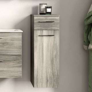Badezimmer Unterschrank hängend 85 cm hoch einer Schublade und einer Tür