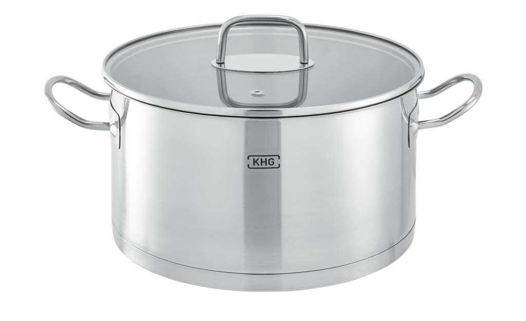 KHG Kochtopf Ø 24 cm  LUNA ¦ silber ¦ Edelstahl Ø: 24 Töpfe & Pfannen & Zubehör > Töpfe - Höffner