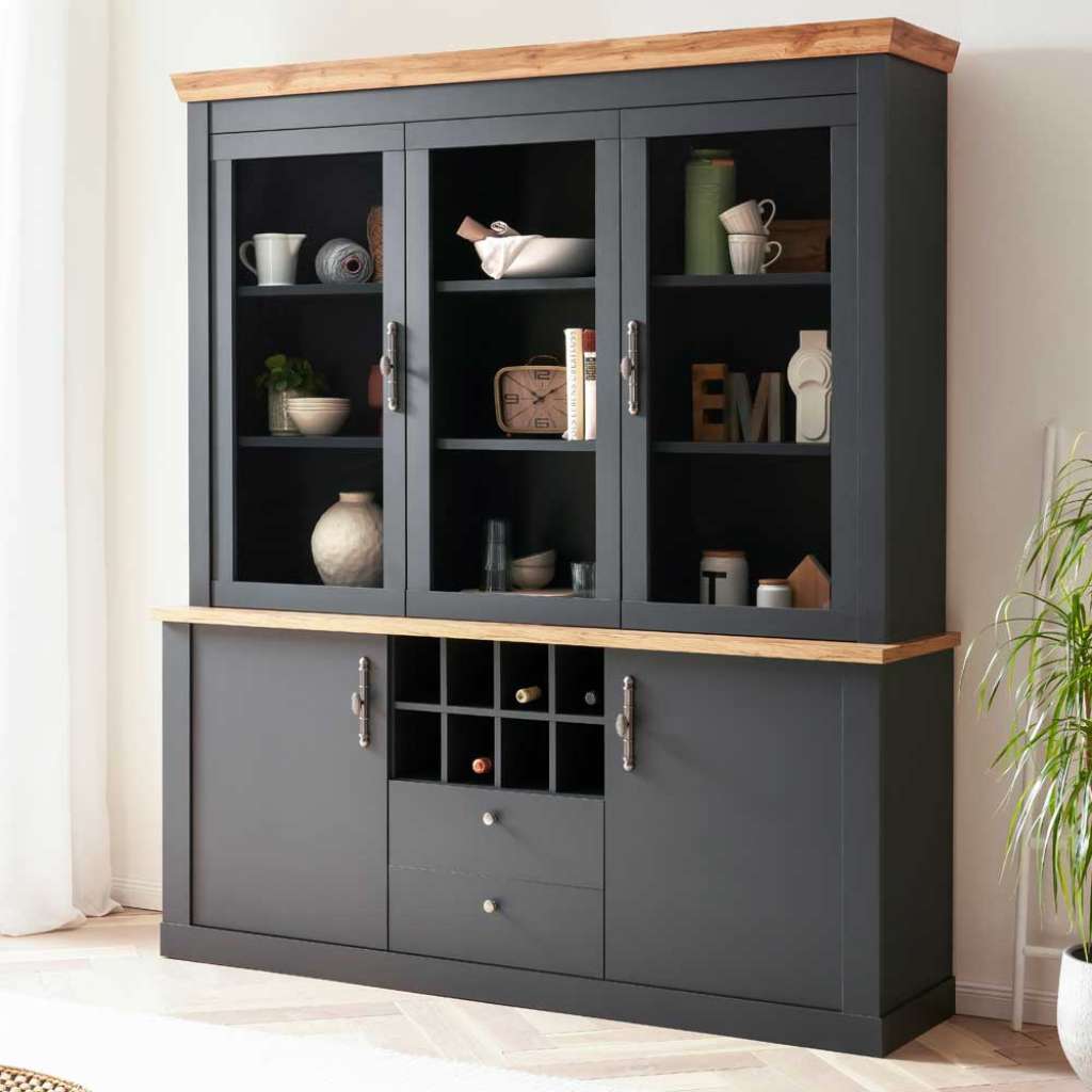 Küchenbuffetschrank im Landhaus Stil 205 cm hoch - 184 cm breit