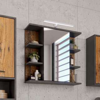 Bad Spiegelschrank im Industrie und Loft Stil 60 cm breit