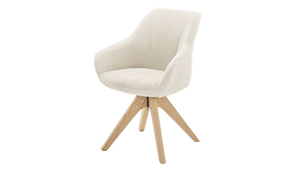 Polsterstuhl  mit Armlehne  Relax ¦ creme Stühle > Esszimmerstühle > Esszimmerstühle mit Armlehnen - Höffner