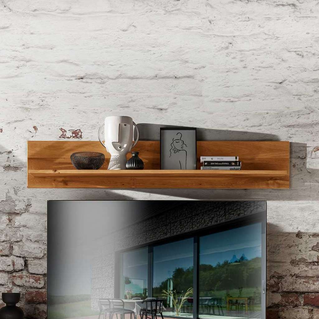 Massivholz Wandboard aus Eichenholz mit Rückwand