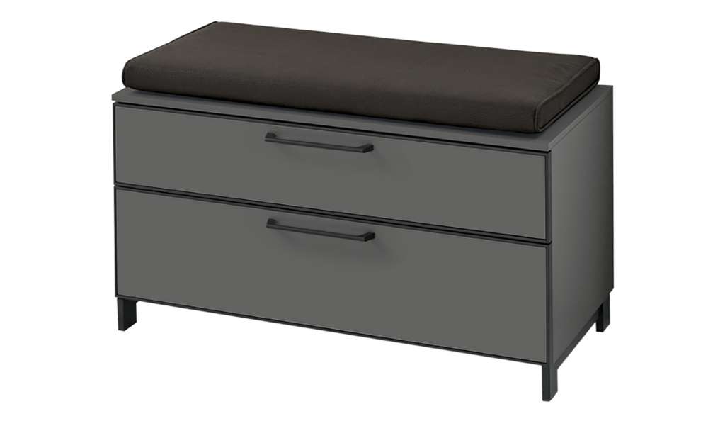 Bank mit Schubkästen Mago ¦ grau Bänke > Einzelbänke - Höffner